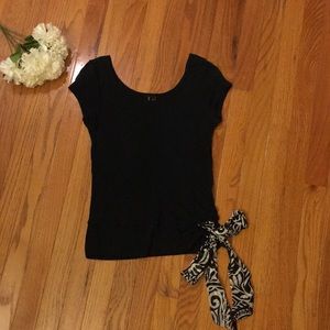 The Limited black cap sleeve shirt